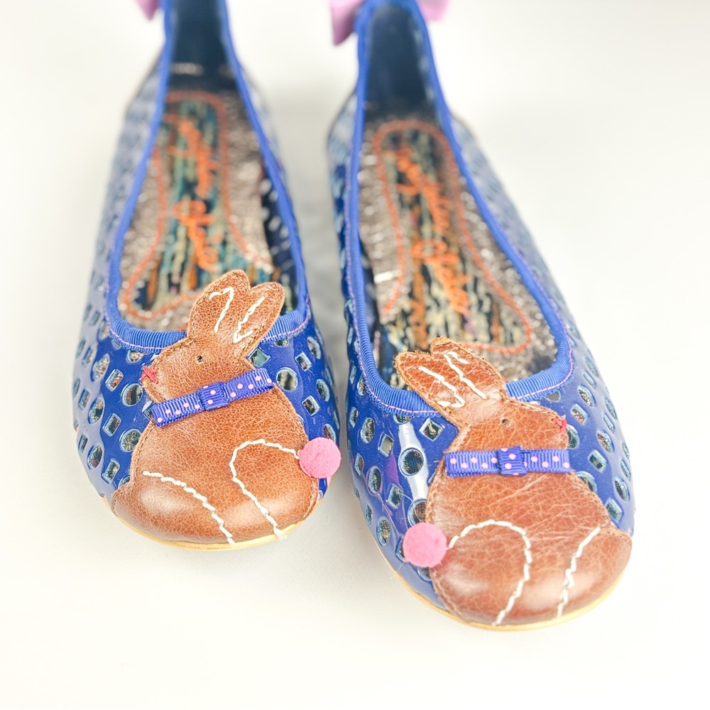 Irregular Choice Swings and Roundabouts Flats | Bunny Detail Shoes | Size 39 - Picture 5 of 5